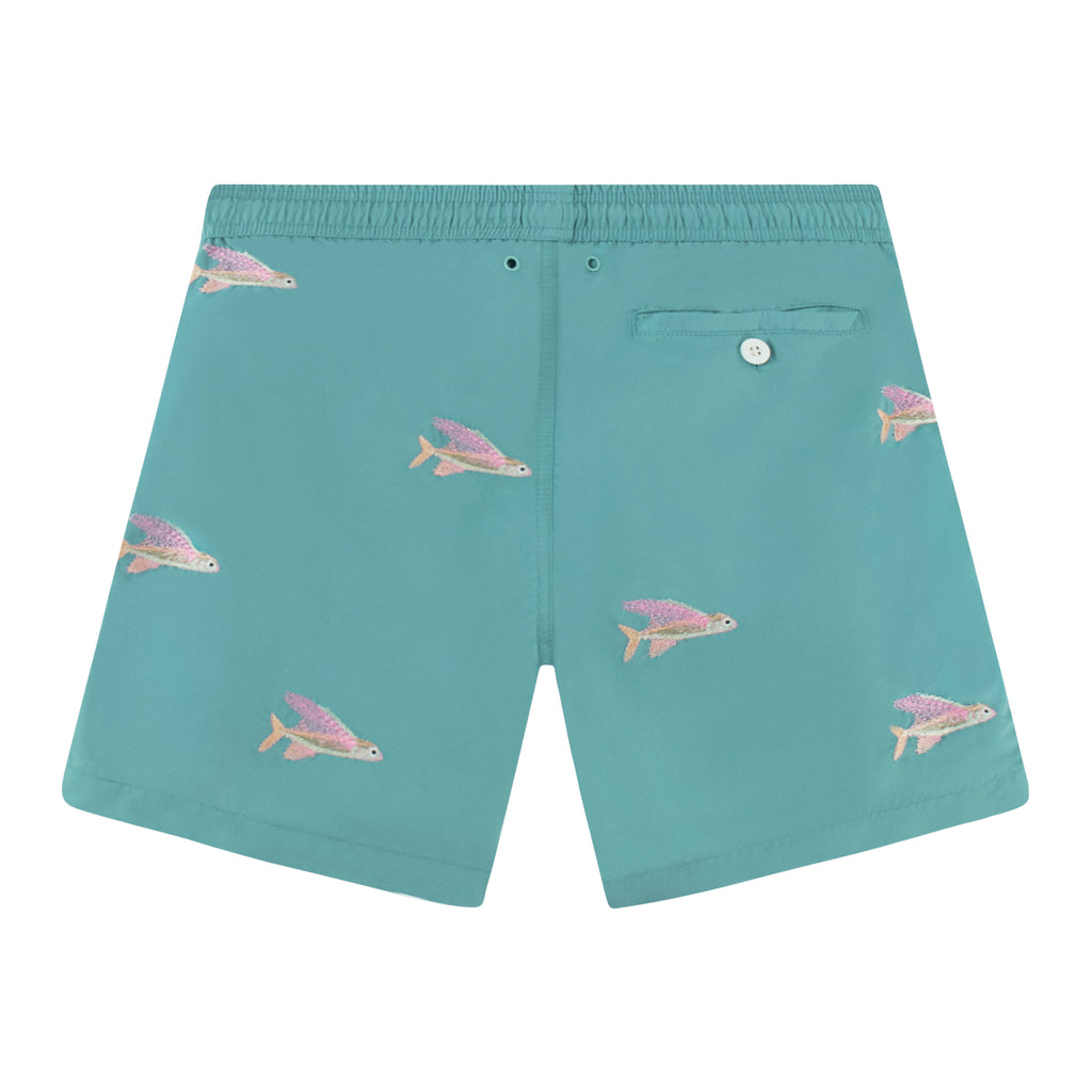 Swim Shorts Flying Fish Lichen
