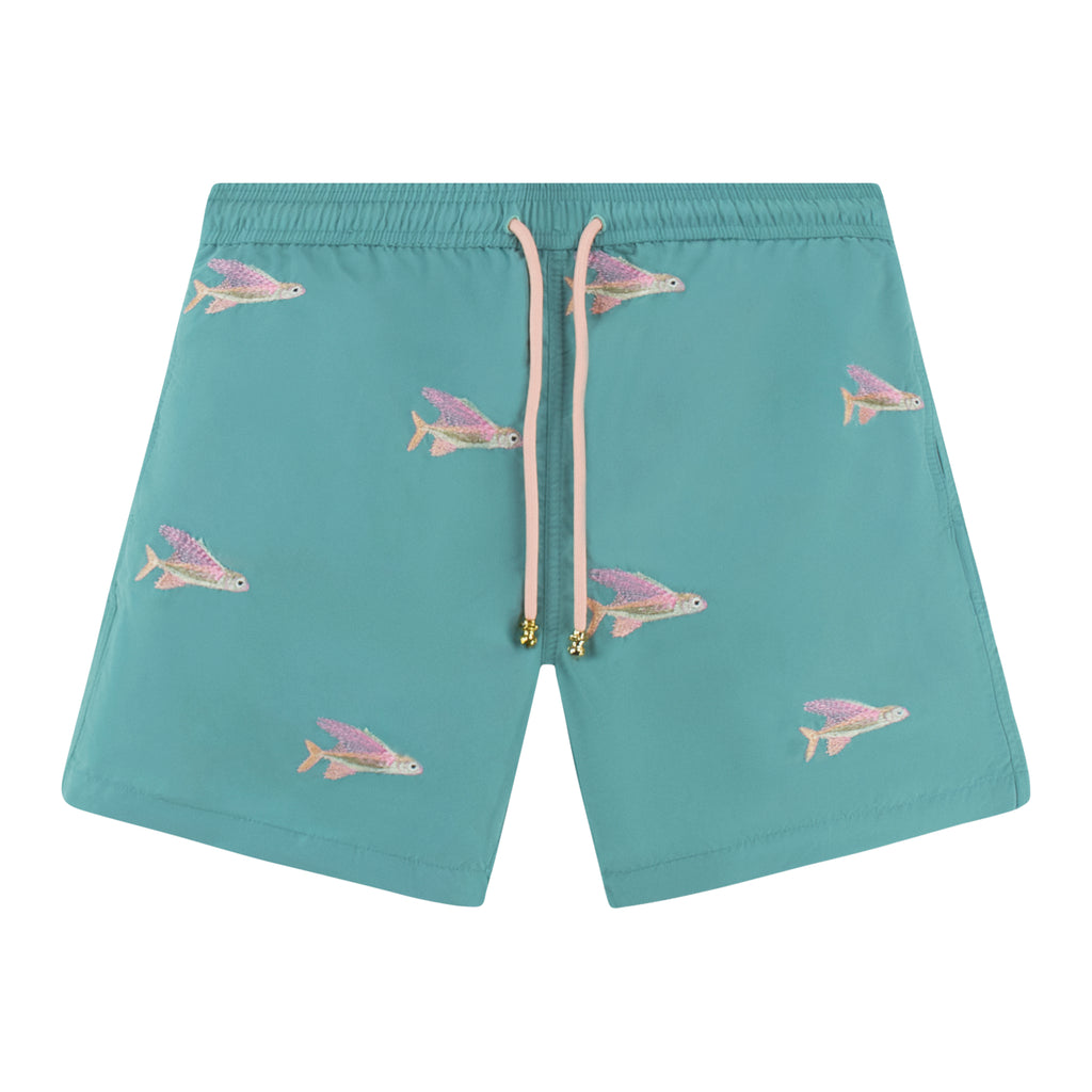 Swim Shorts Flying Fish Lichen