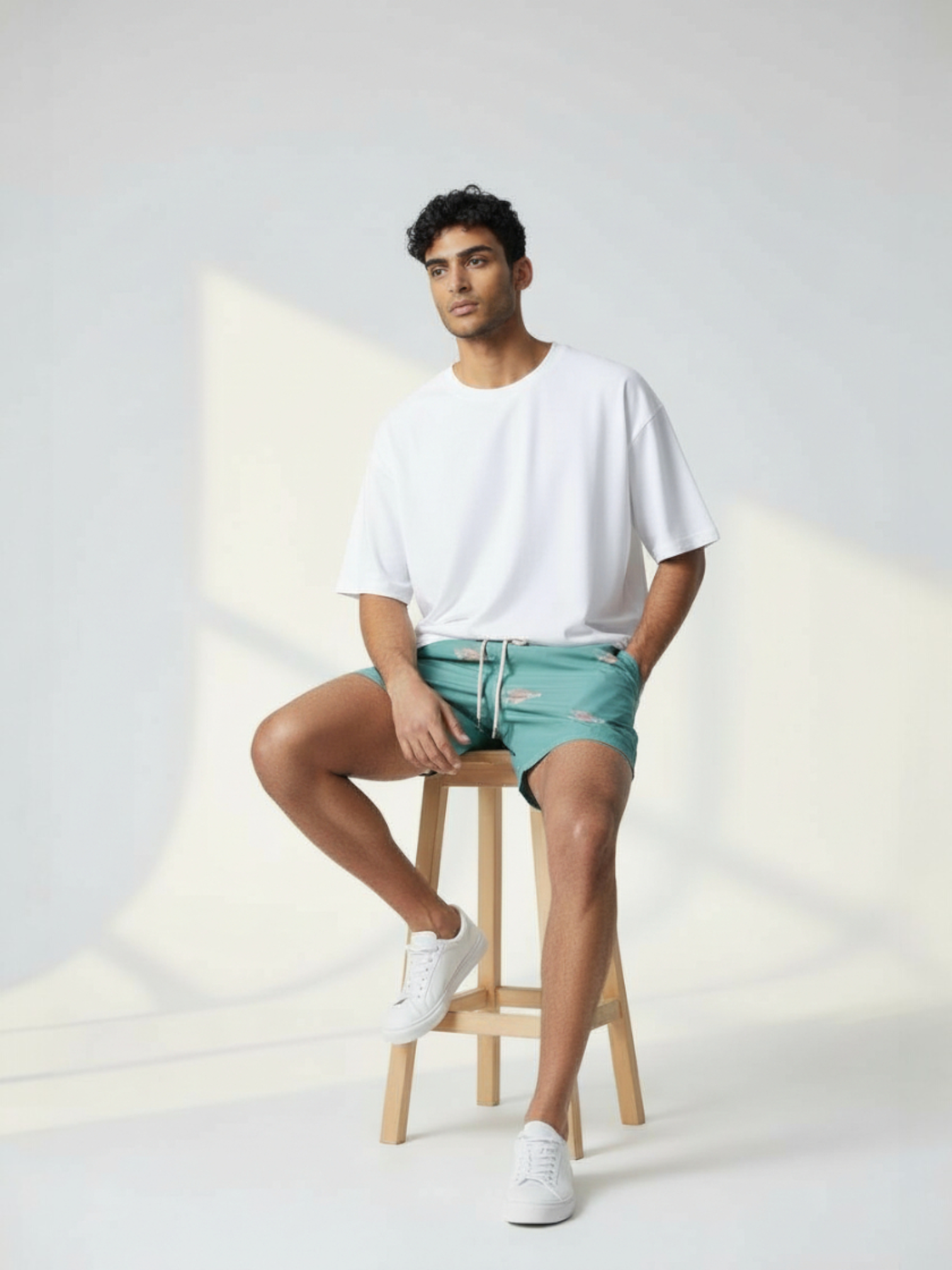 Swim Shorts Flying Fish Lichen