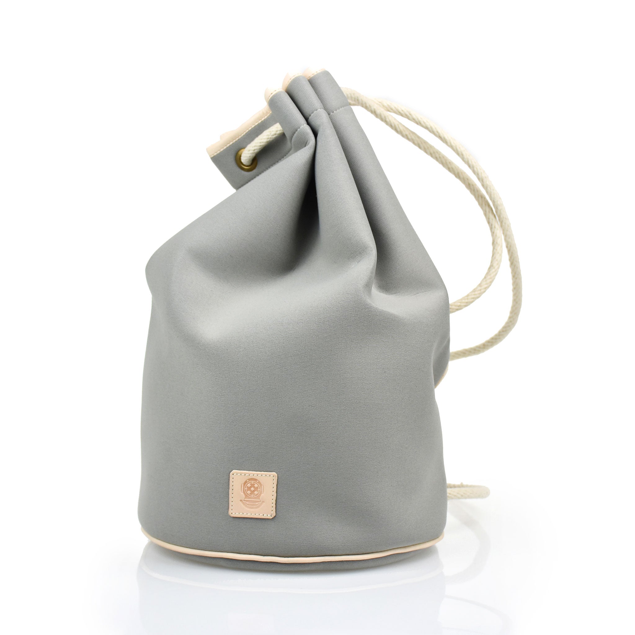 Draw String Neoprene Bag Grey