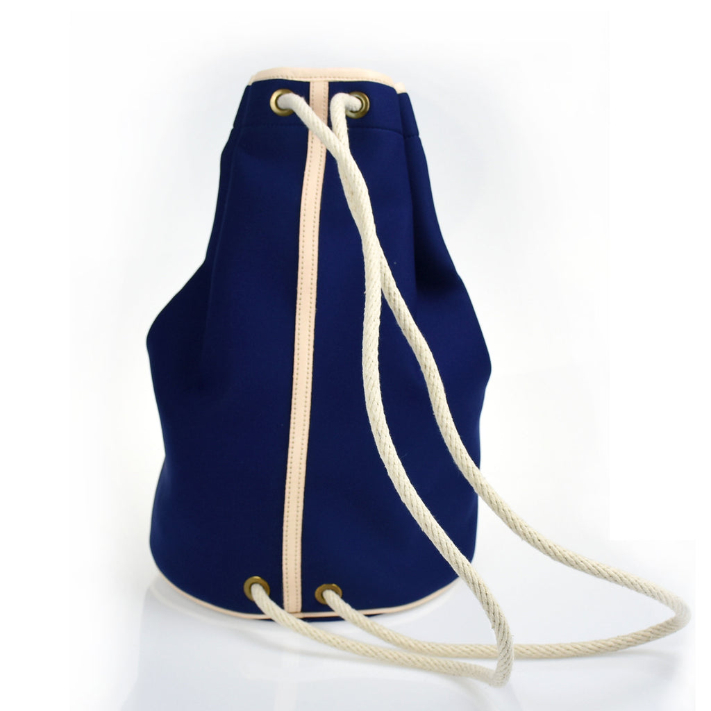 Draw String Neoprene Bag Navy