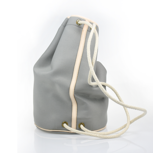 Draw String Neoprene Bag Grey