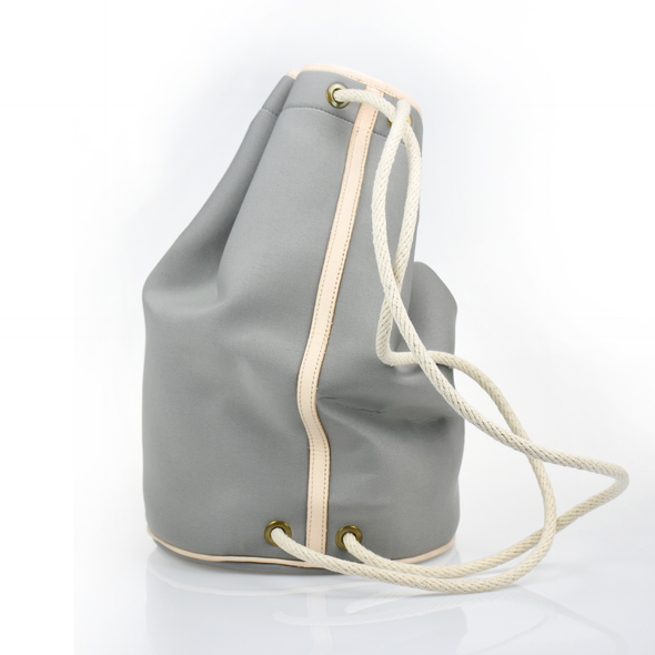 Draw String Neoprene Bag Grey