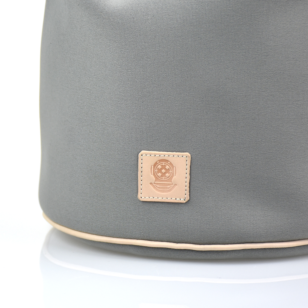 Draw String Neoprene Bag Grey
