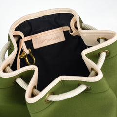 Drawstring Neoprene Bag Olive