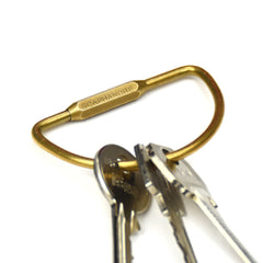 Brass Contour Key Ring
