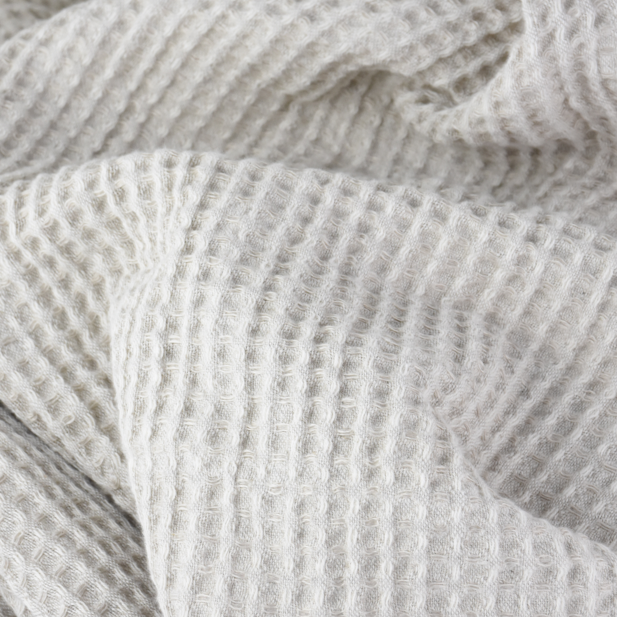 Waffle Weave Towel Grey