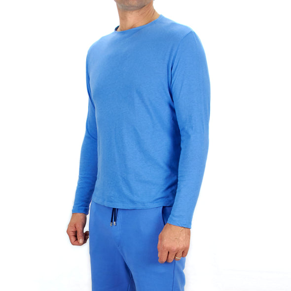 Long Sleeve T-Shirt Pool Blue