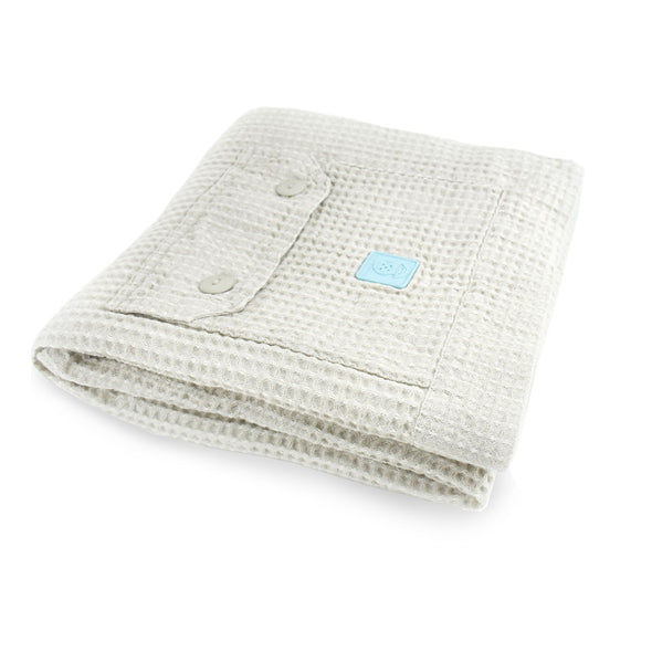 Waffle Weave Towel Grey