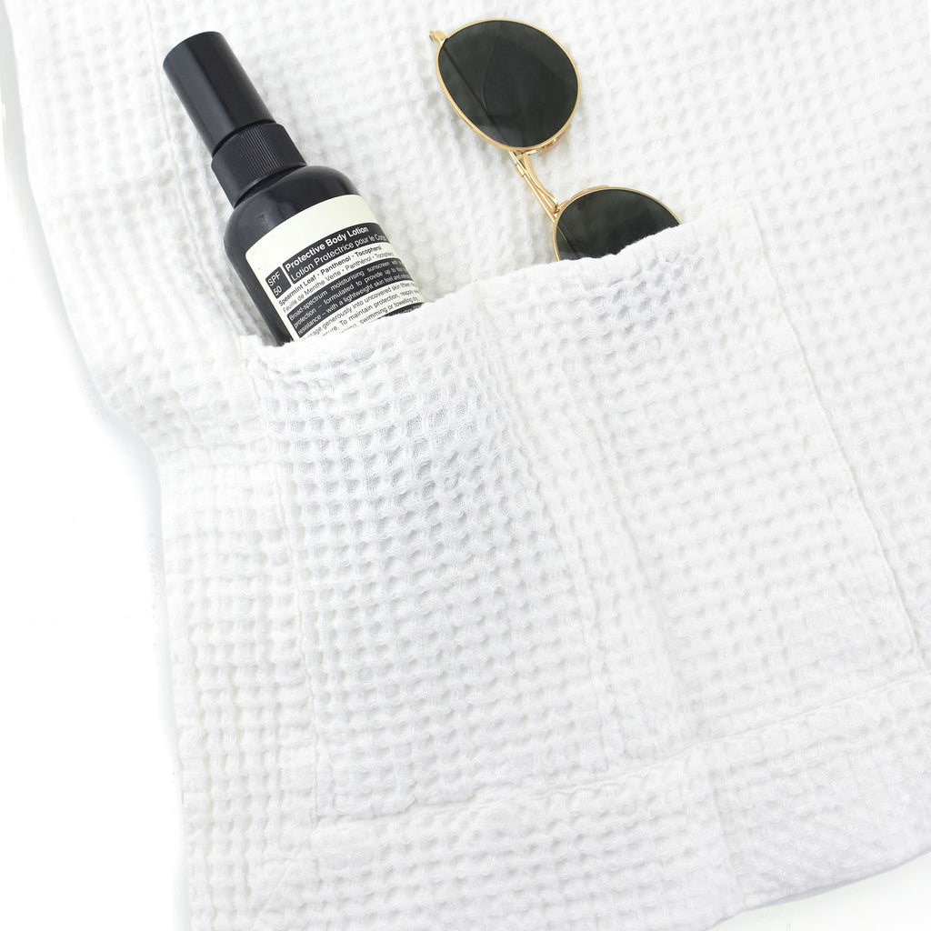 Waffle Weave Towel Grey