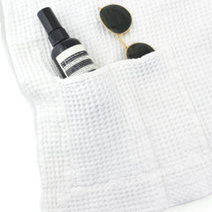 Waffle Weave Towel Grey