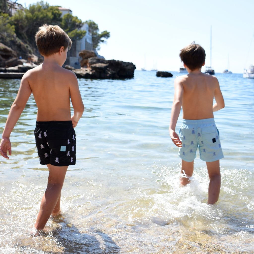 Kids Swim Shorts Sea Diver Navy Blue Scaphandre