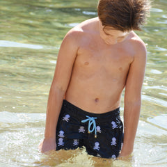 Kids Swim Shorts Sea Diver Black