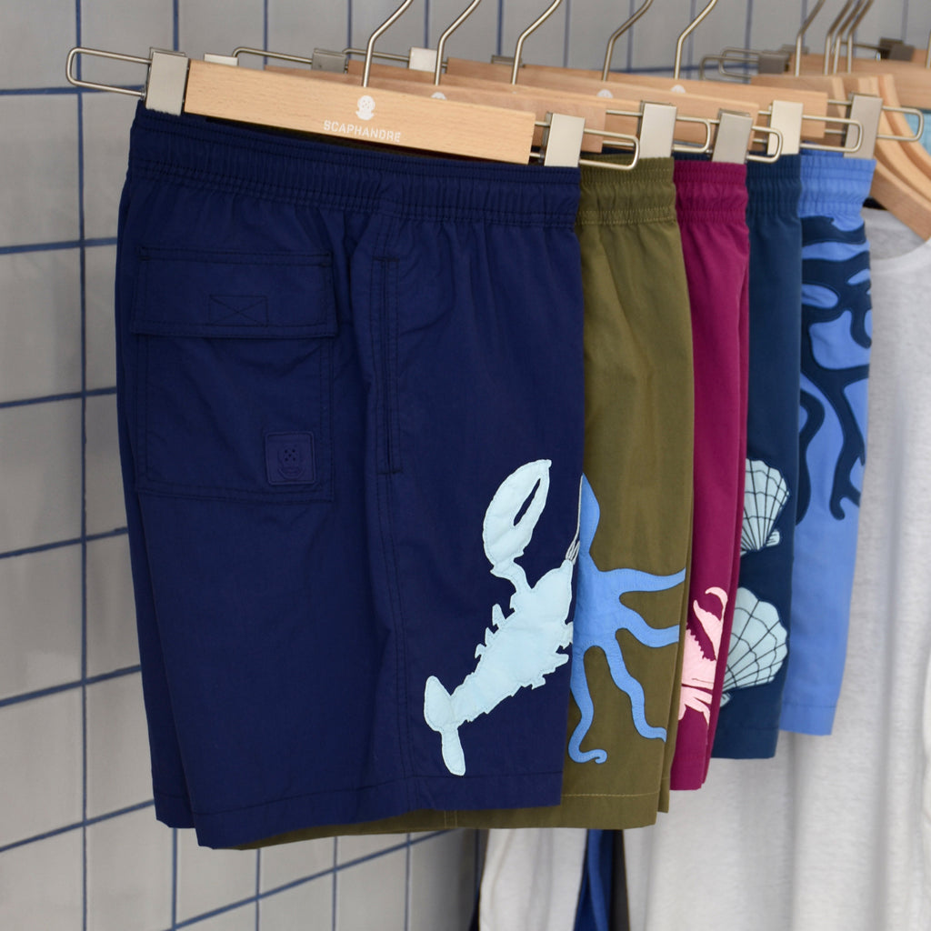 Swim Shorts Crab Red Wine