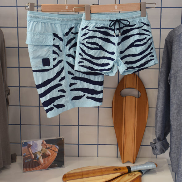 Swim Shorts Zebra Riva Blue