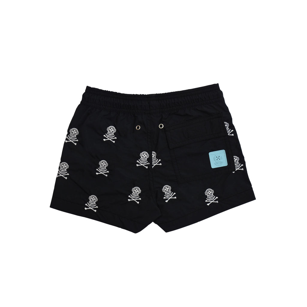 Kids Swim Shorts Sea Diver Black