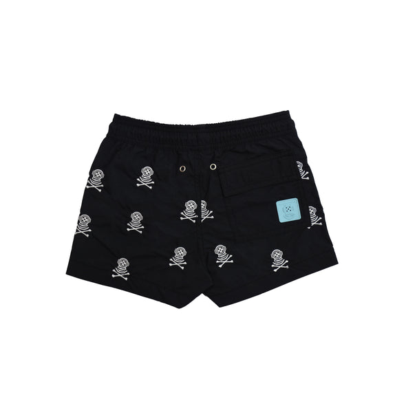 Kids Swim Shorts Sea Diver Black