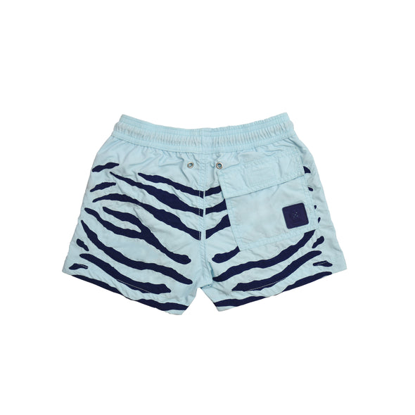 Kids Swim Shorts Zebra Riva Blue