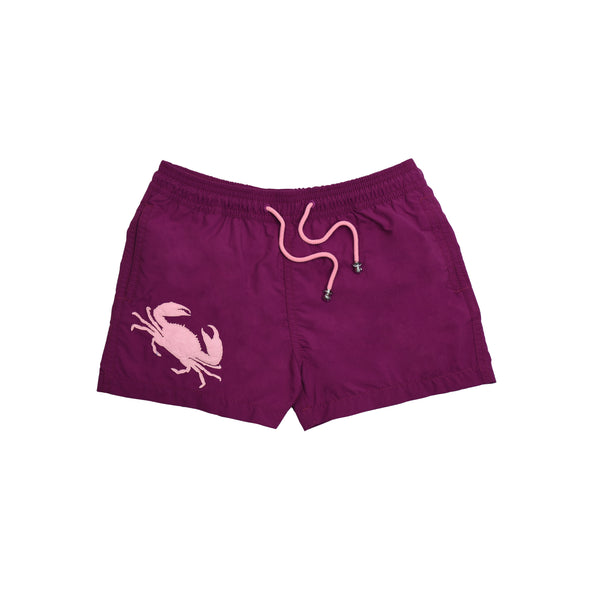 Kids Swimshorts Wine Crab